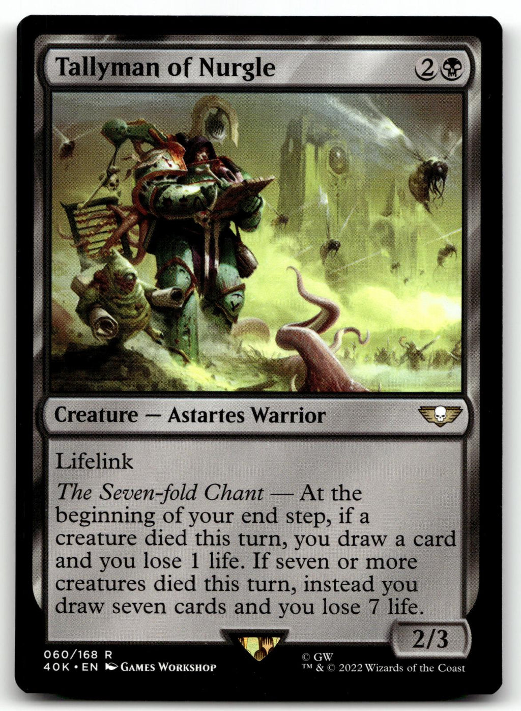 Tallyman of Nurgle 60 Universes Beyond: Warhammer 40,000 Magic: The Gathering NM