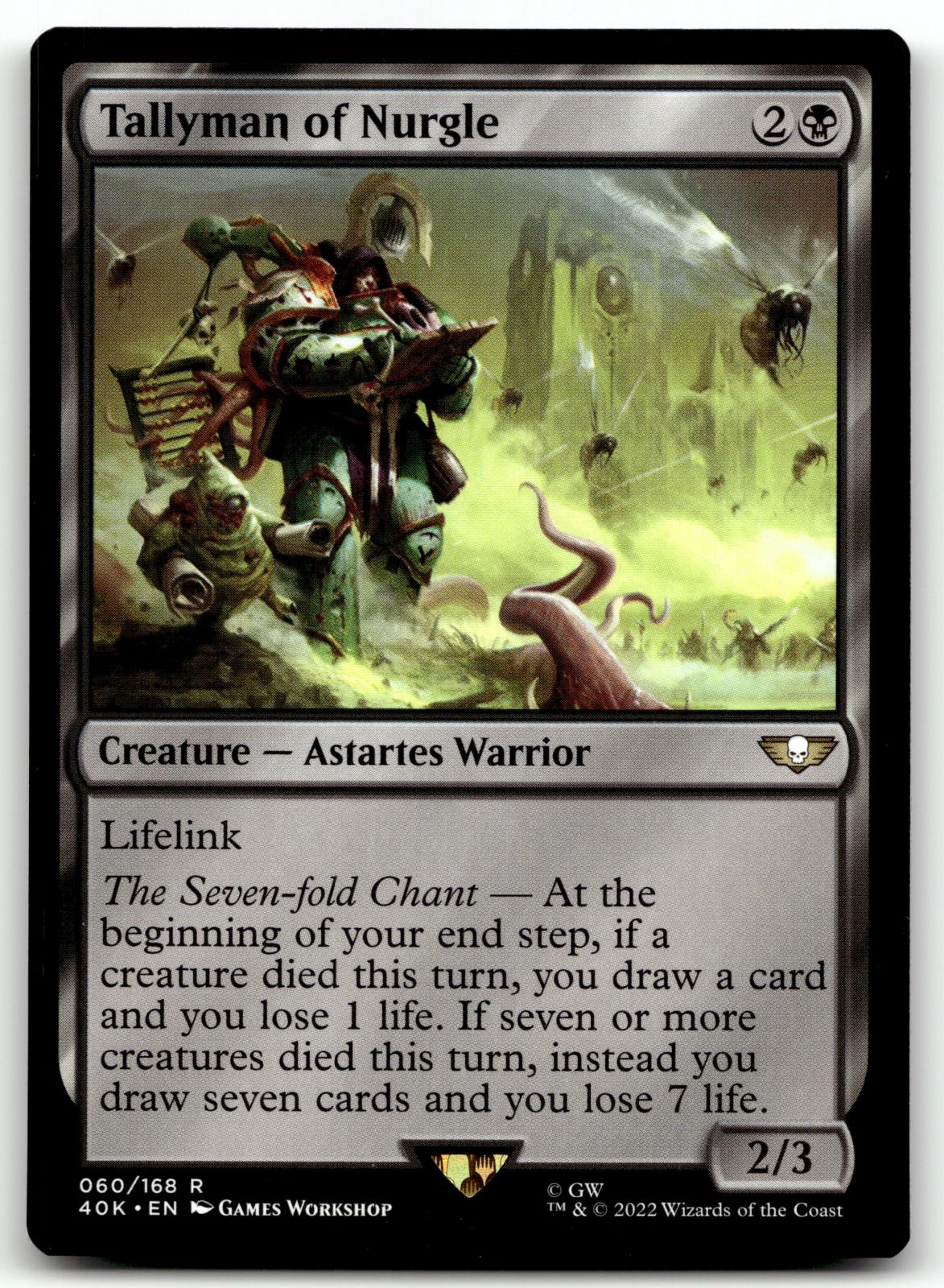 Tallyman of Nurgle 60 Universes Beyond: Warhammer 40,000 Magic: The Gathering NM