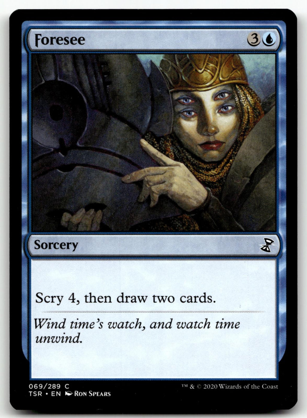 Foresee 69 Common Time Spiral: Remastered Magic: The Gathering Near Mint