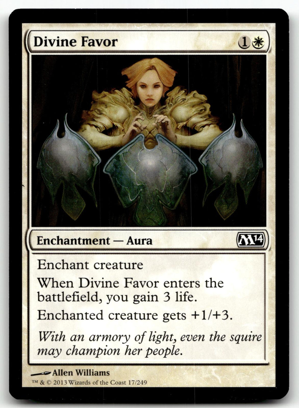 Divine Favor 11 Common Magic 2013 (M13) Magic: The Gathering Near Mint