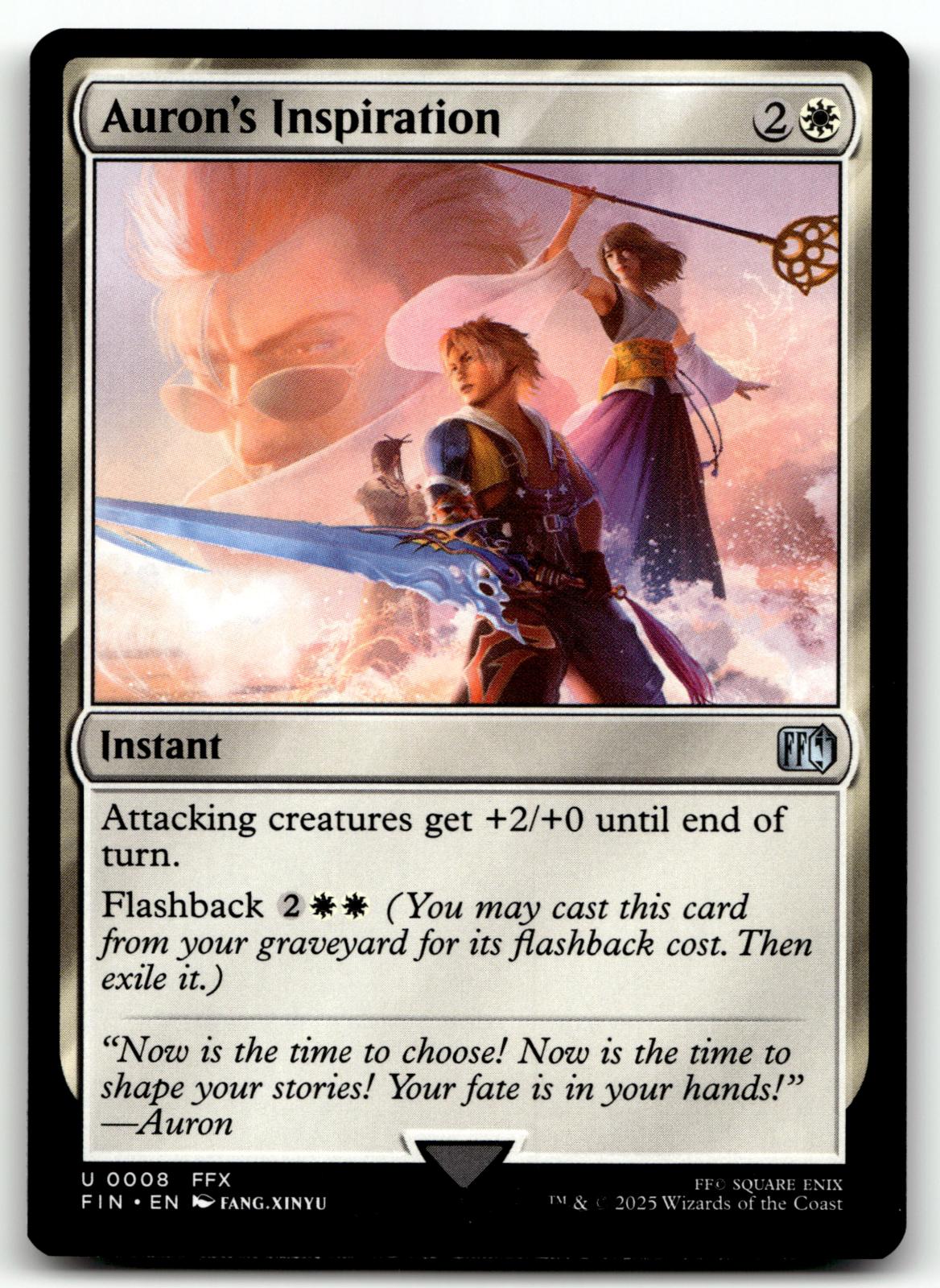 Auron's Inspiration 8 Uncommon FINAL FANTASY Magic: The Gathering Near Mint