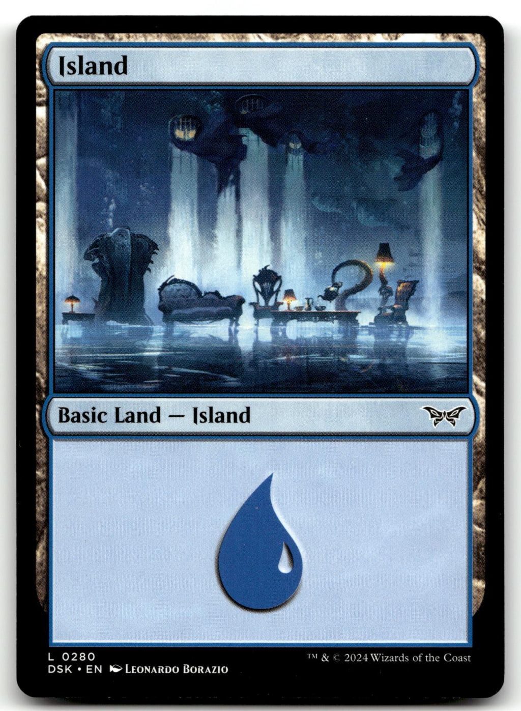 Island (0280) 280 Land Duskmourn: House of Horror Magic: The Gathering Near Mint