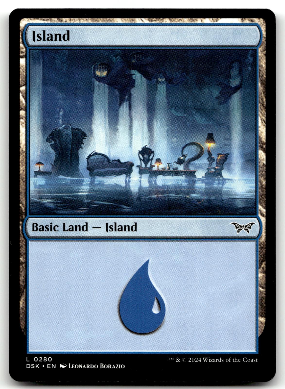 Island (0280) 280 Land Duskmourn: House of Horror Magic: The Gathering Near Mint