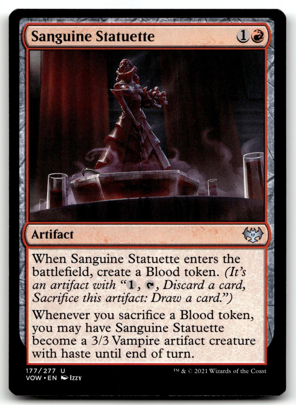 Sanguine Statuette 177 Uncommon Innistrad: Crimson Vow Magic: The Gathering NM