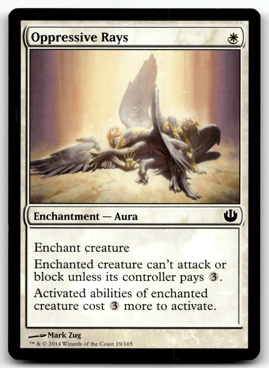 Oppressive Rays 19 Common Journey Into Nyx Magic: The Gathering Near Mint