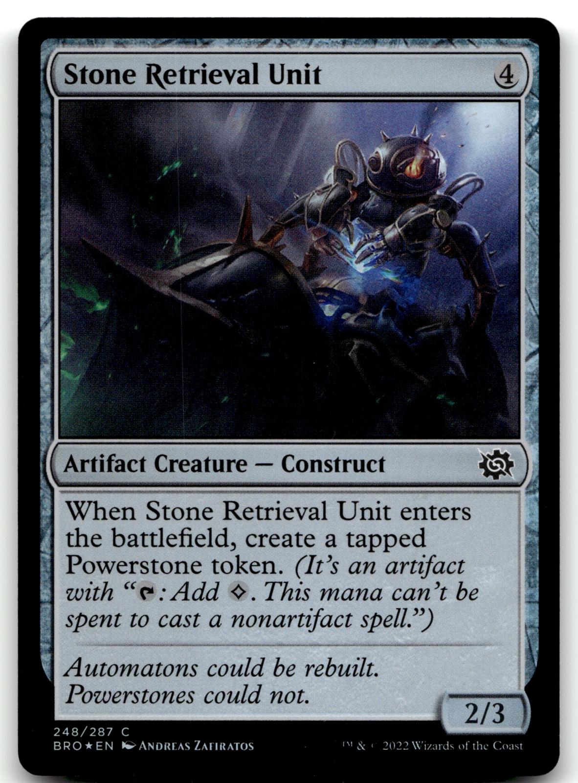 Stone Retrieval Unit 248 Common The Brothers' War Magic: The Gathering Foil NM