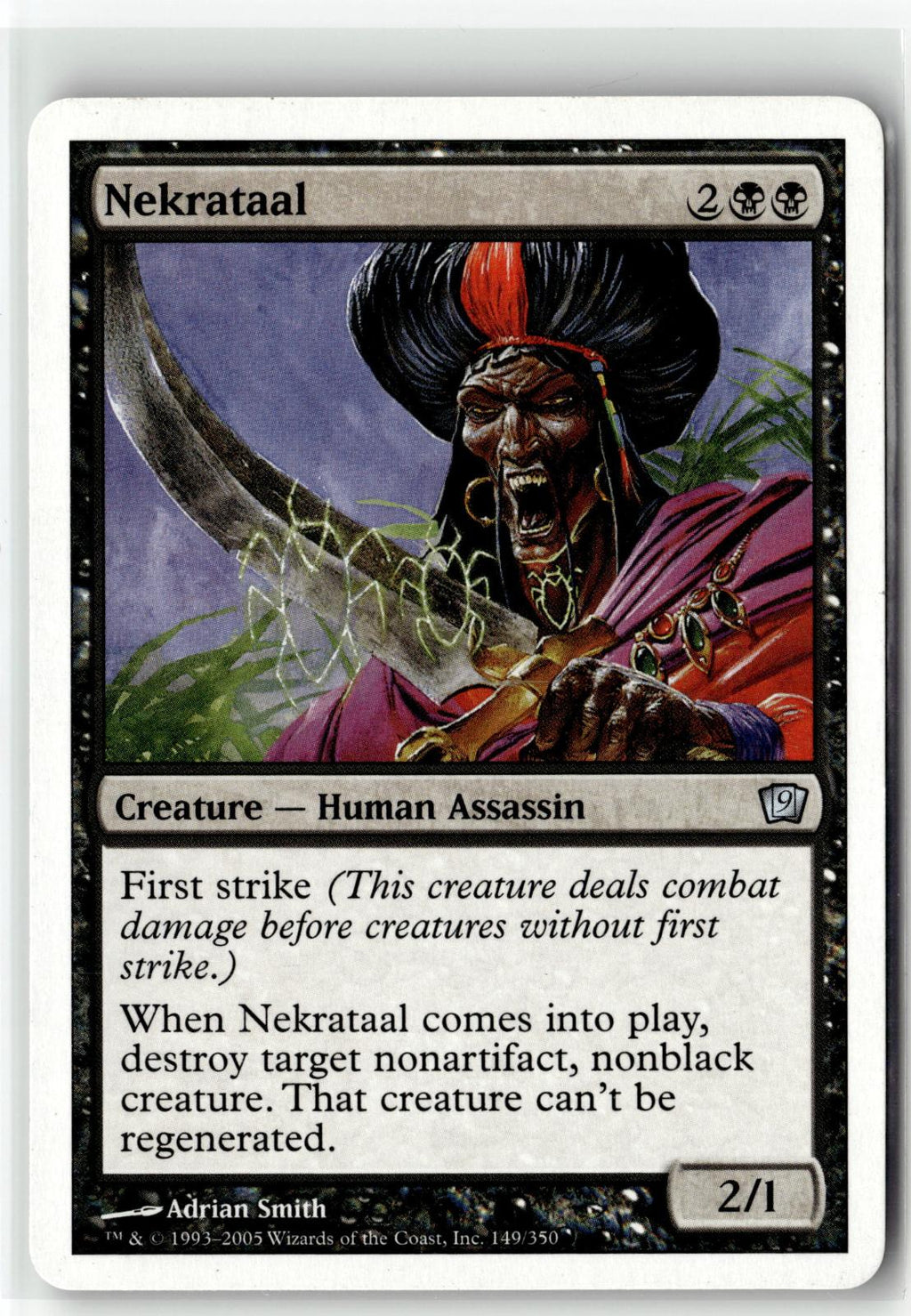 Nekrataal 149 Uncommon 9th Edition Magic: The Gathering Near Mint