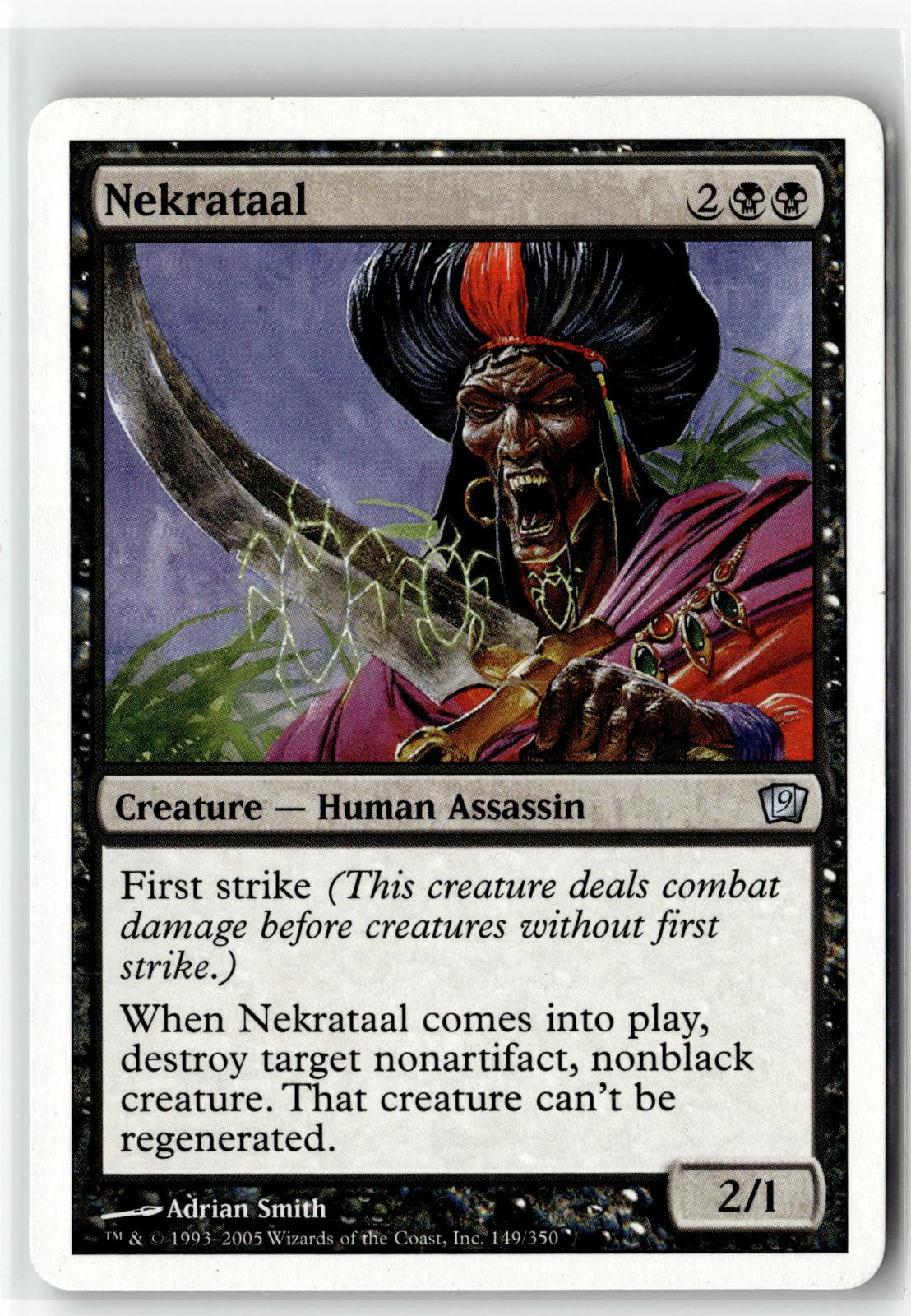 Nekrataal 149 Uncommon 9th Edition Magic: The Gathering Near Mint