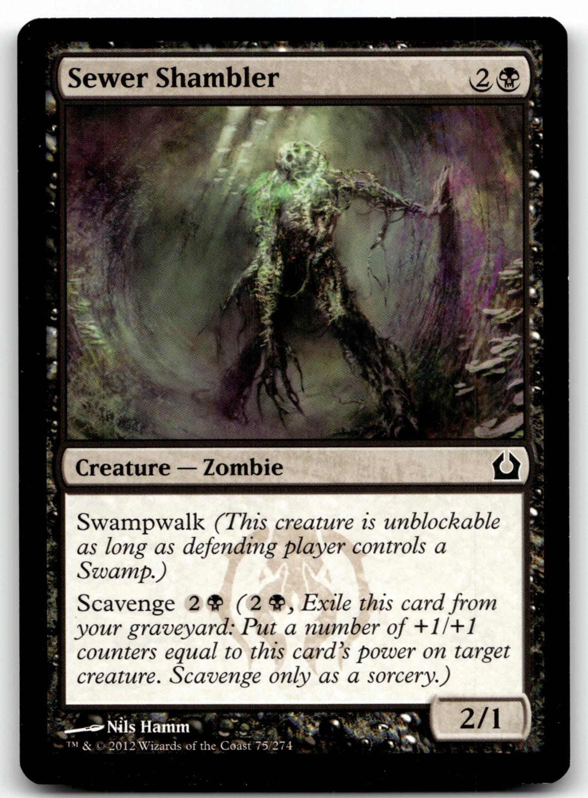 Sewer Shambler 75 Common Return to Ravnica Magic: The Gathering Near Mint