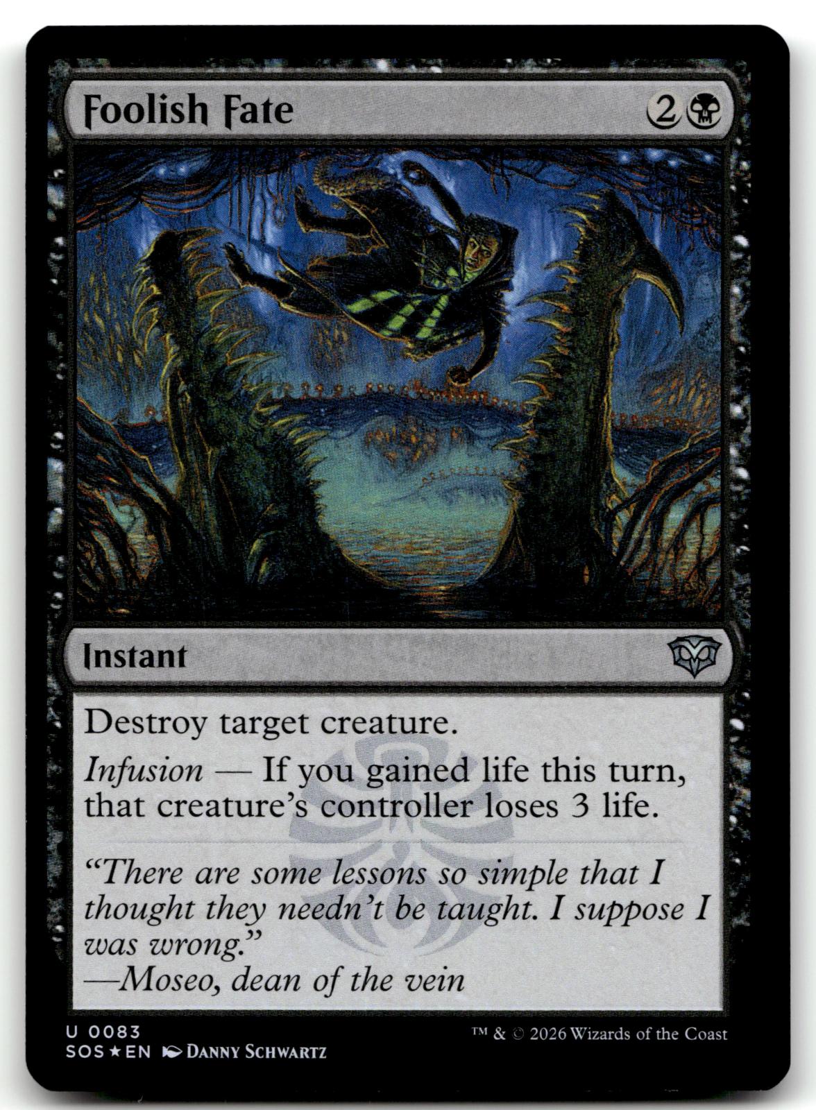 Foolish Fate 83 Uncommon Secrets of Strixhaven Magic: The Gathering Foil NM