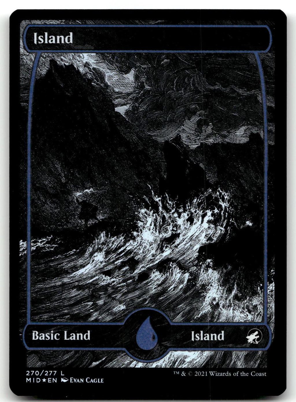 Island (270) 270 Land Innistrad: Midnight Hunt Magic: The Gathering Foil NM