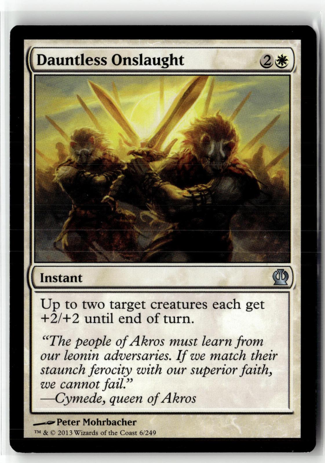 Dauntless Onslaught 6 Uncommon Theros Magic: The Gathering Near Mint