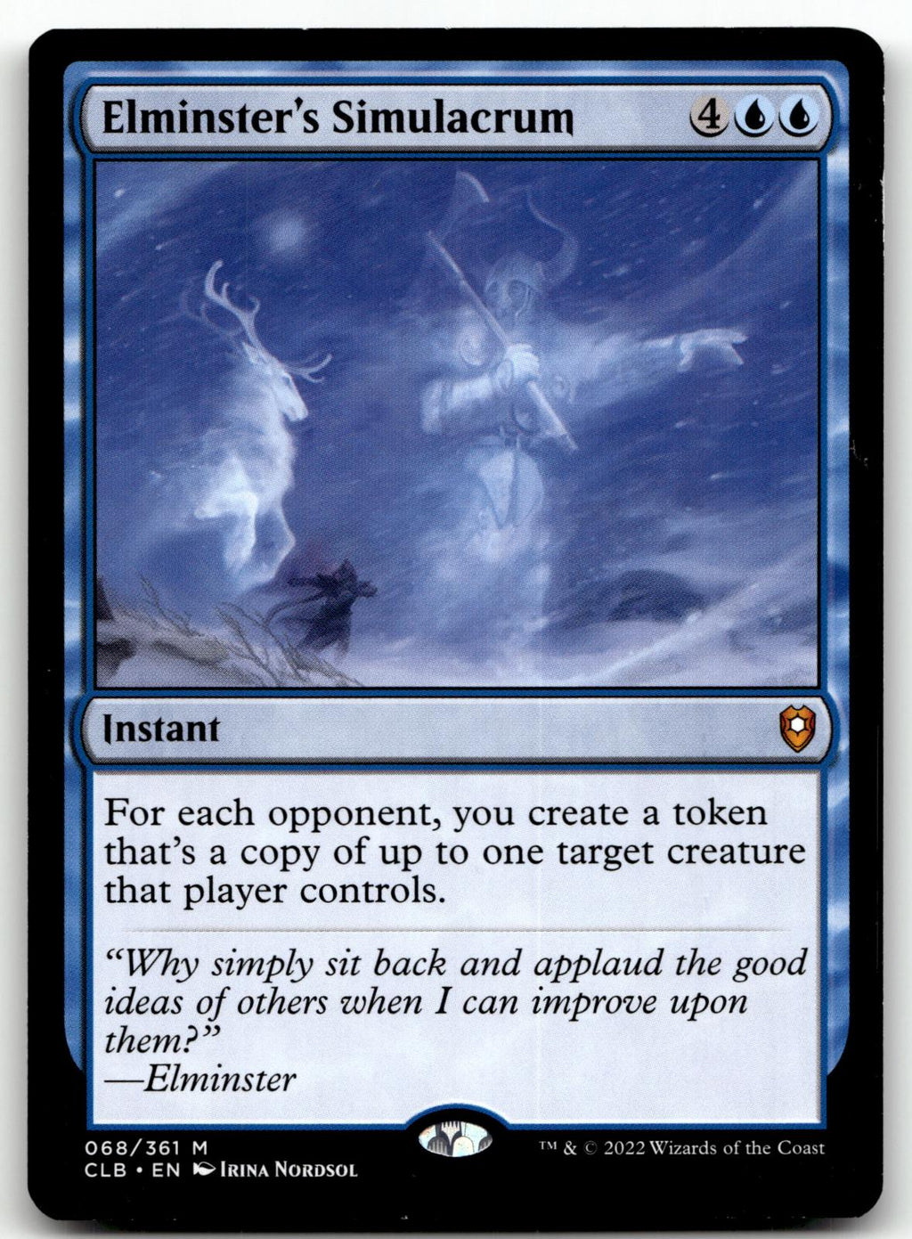 Elminster's Simulacrum 68 Commander Legends: Battle for Baldur's Gate Magic: The Gathering NM