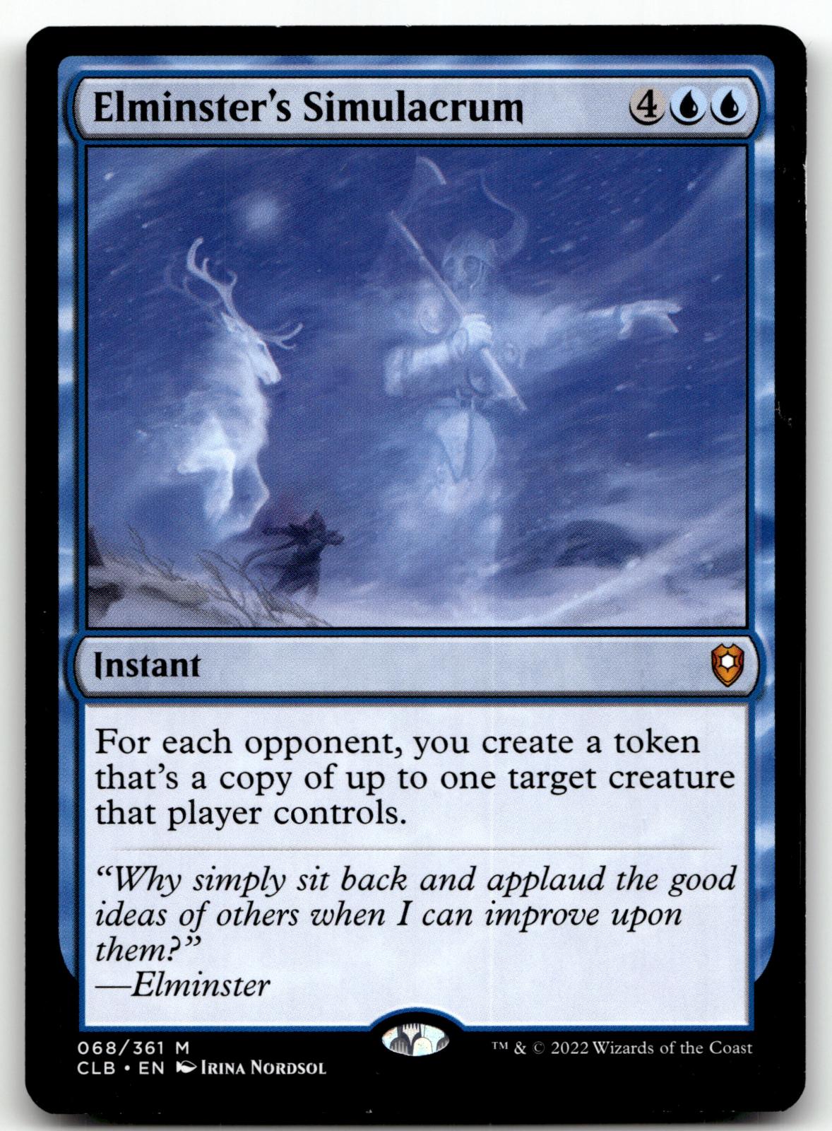 Elminster's Simulacrum 68 Commander Legends: Battle for Baldur's Gate Magic: The Gathering NM