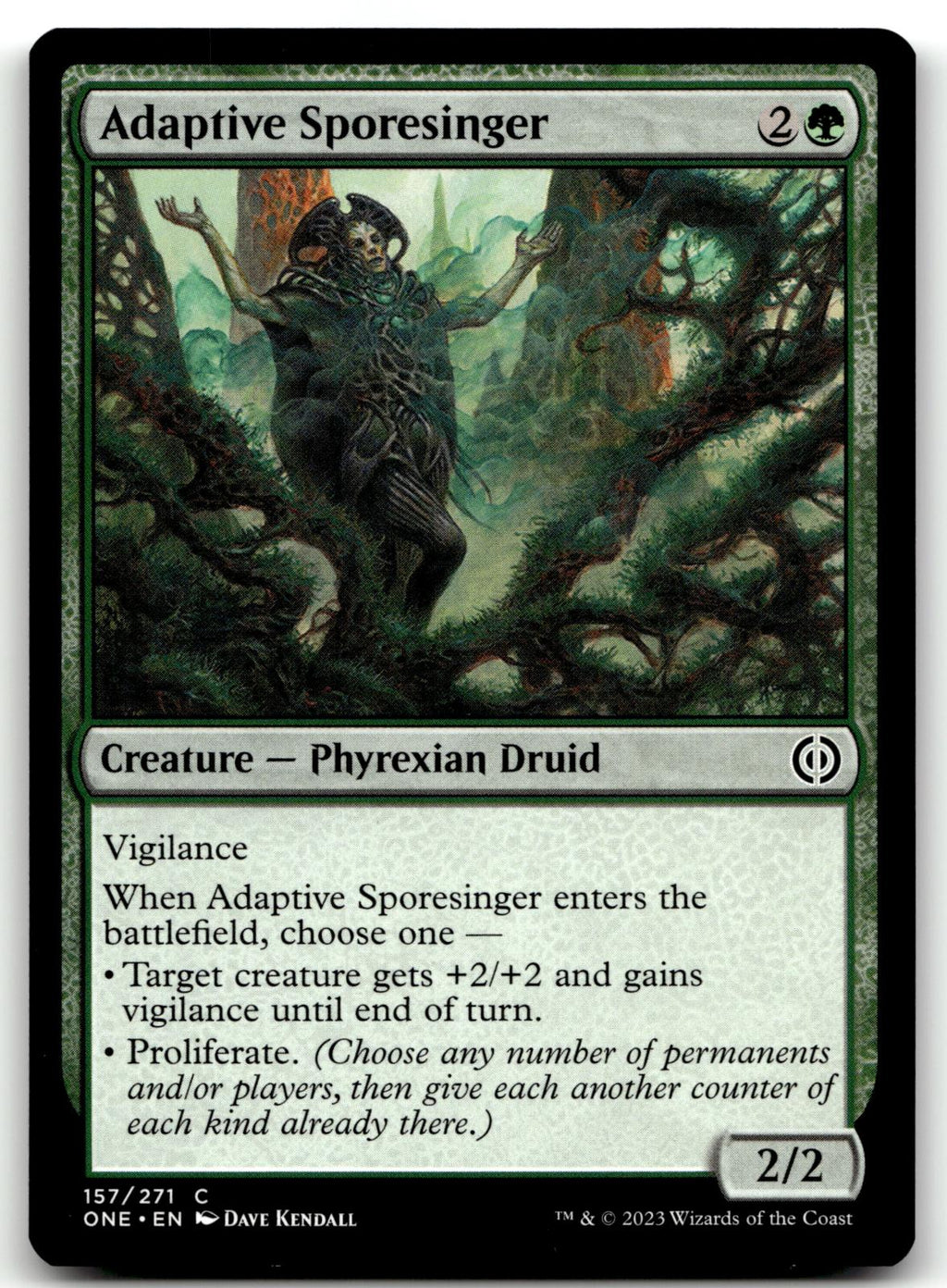 Adaptive Sporesinger 157 Phyrexia: All Will Be One Magic: The Gathering NM