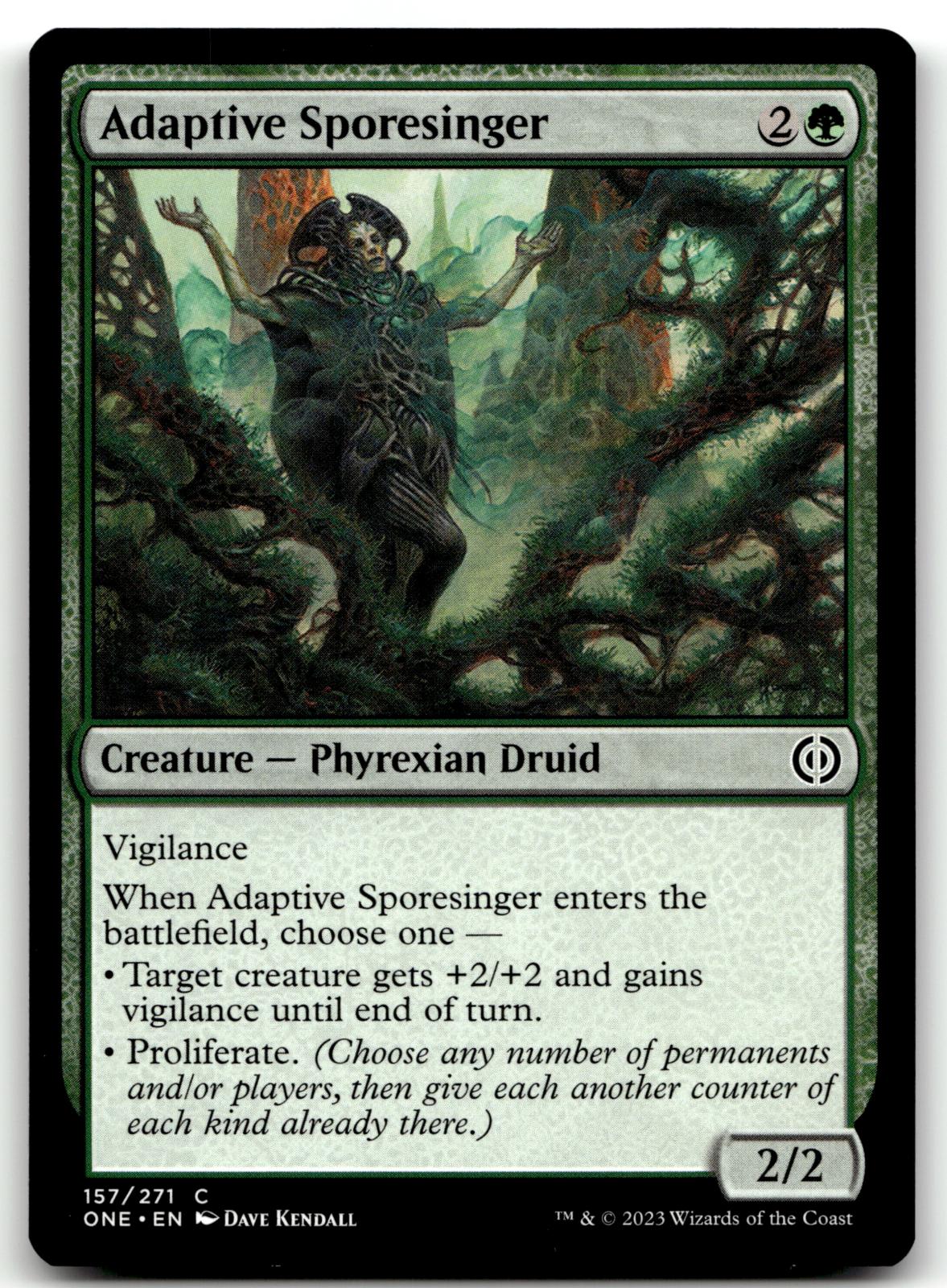 Adaptive Sporesinger 157 Phyrexia: All Will Be One Magic: The Gathering NM