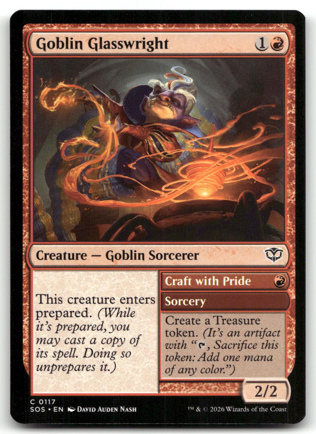 Goblin Glasswright 117 Common Secrets of Strixhaven Magic: The Gathering NM