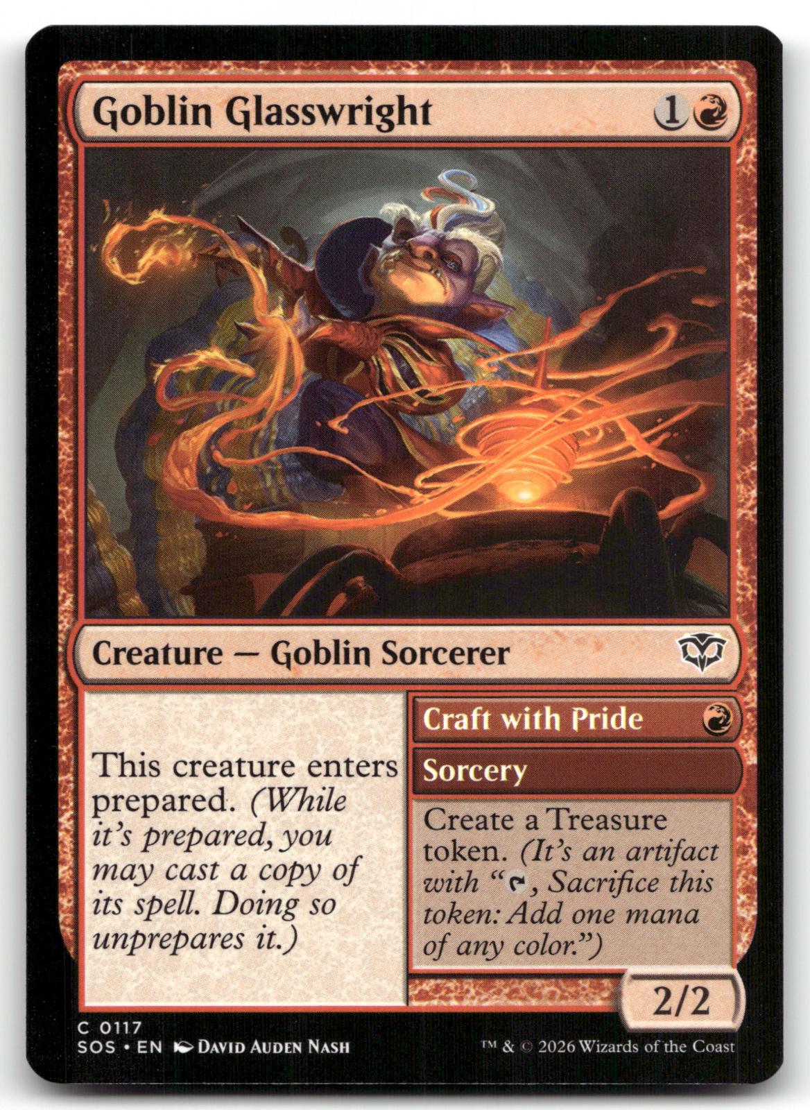 Goblin Glasswright 117 Common Secrets of Strixhaven Magic: The Gathering NM