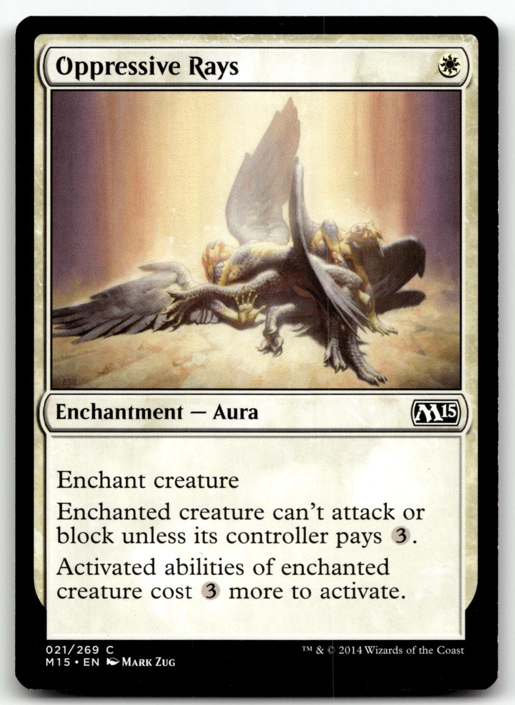 Oppressive Rays 21 Common Magic 2015 (M15) Magic: The Gathering Near Mint