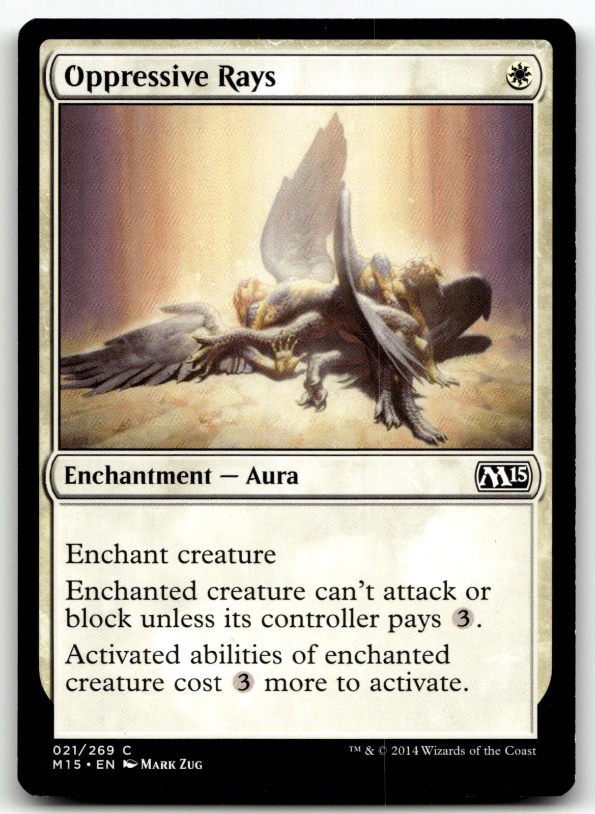Oppressive Rays 21 Common Magic 2015 (M15) Magic: The Gathering Near Mint