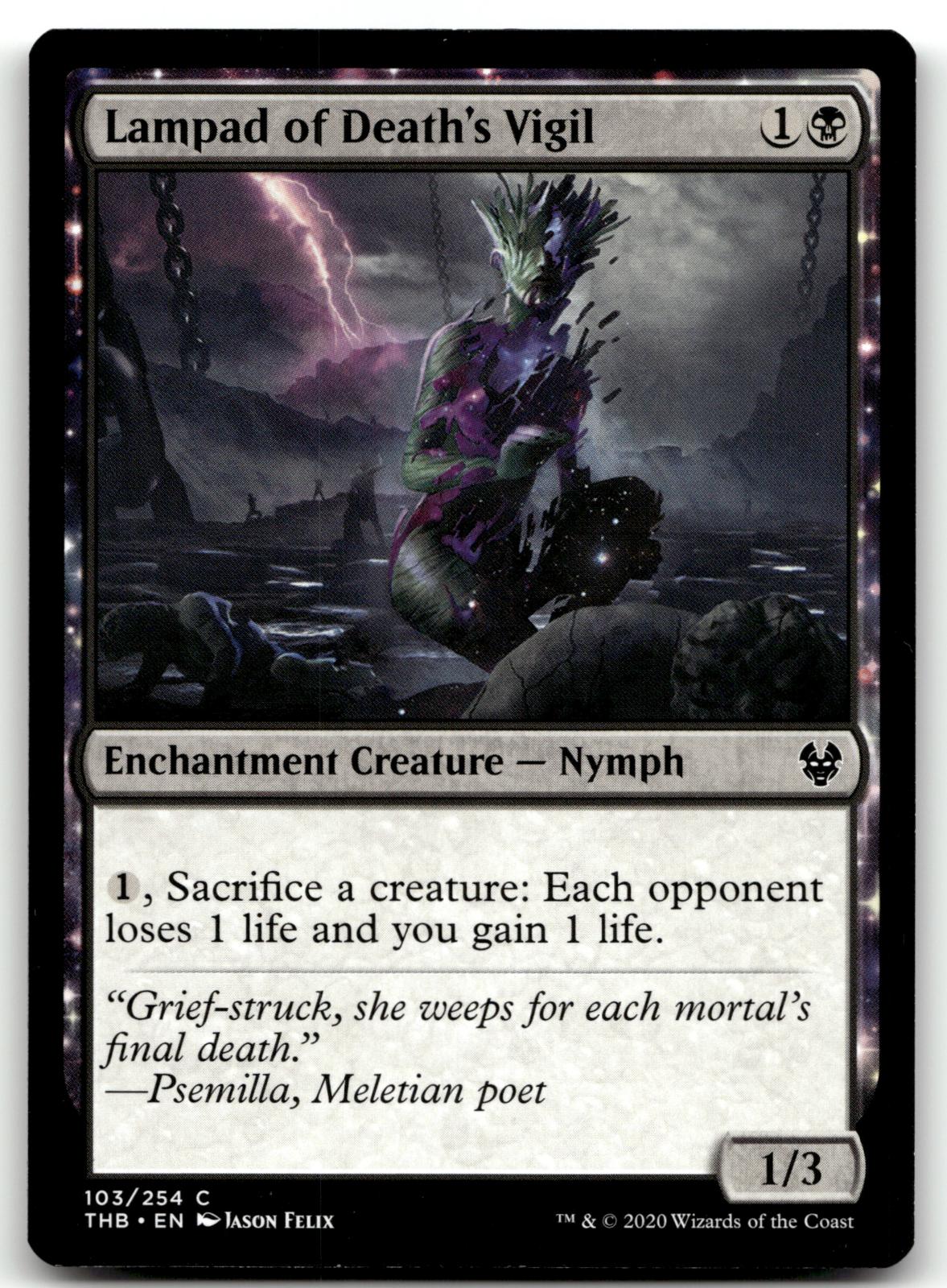 Lampad of Death's Vigil 103 Common Theros Beyond Death Magic: The Gathering NM