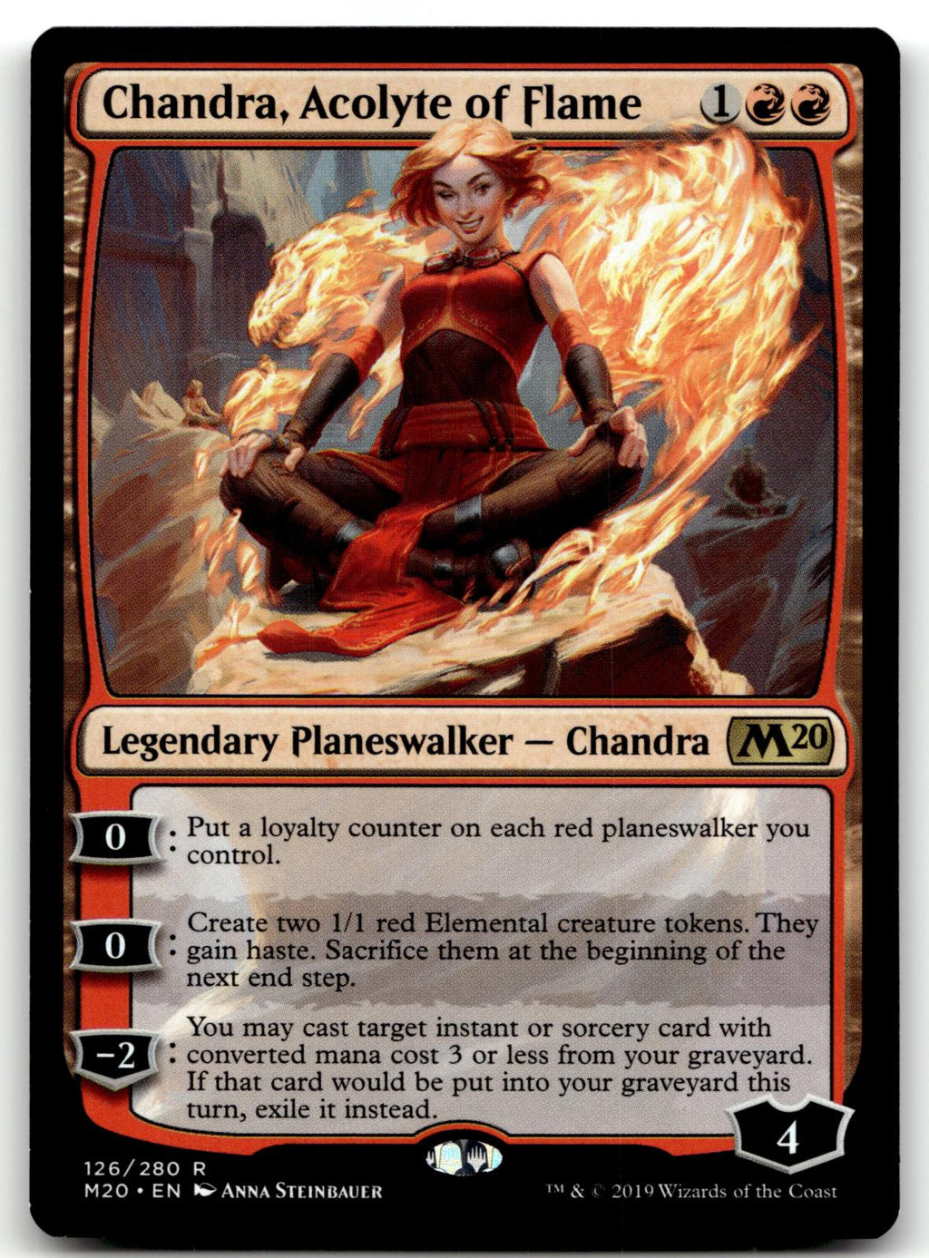 Chandra, Acolyte of Flame 126 Rare Core Set 2020 Magic: The Gathering Near Mint