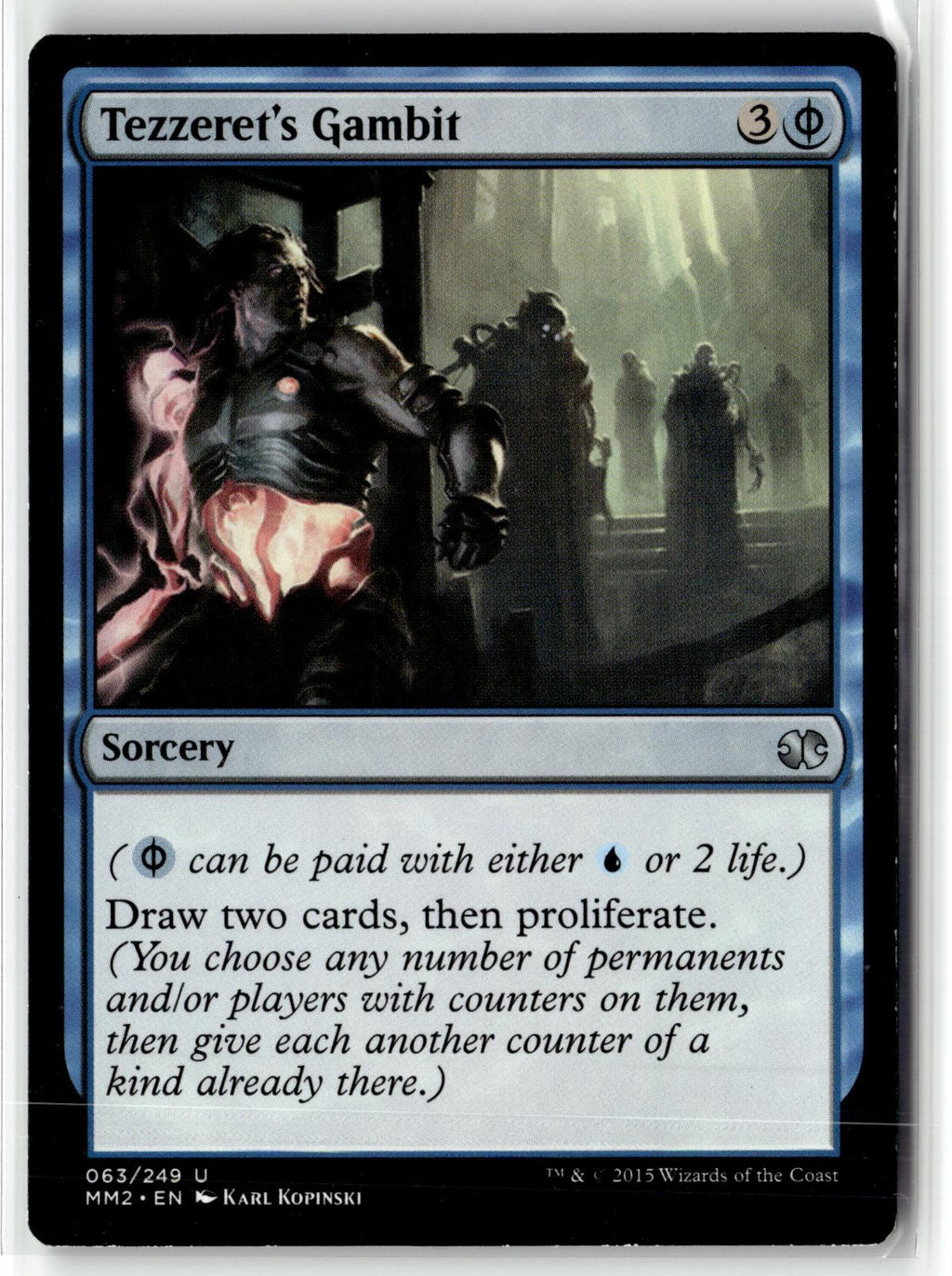 Tezzeret's Gambit 63 Uncommon Modern Masters 2015 Magic: The Gathering Near Mint