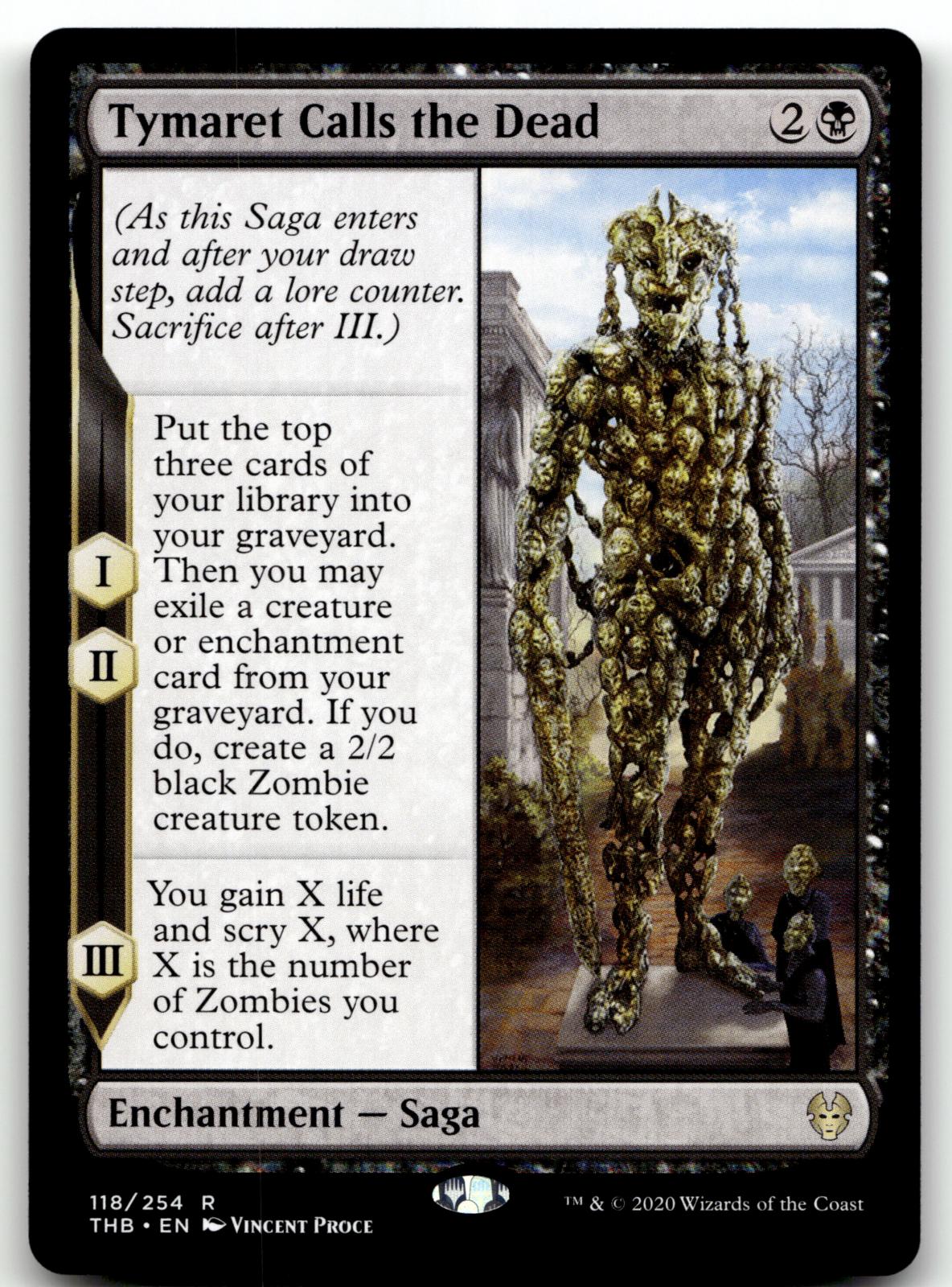 Tymaret Calls the Dead 118 Rare Theros Beyond Death Magic: The Gathering NM