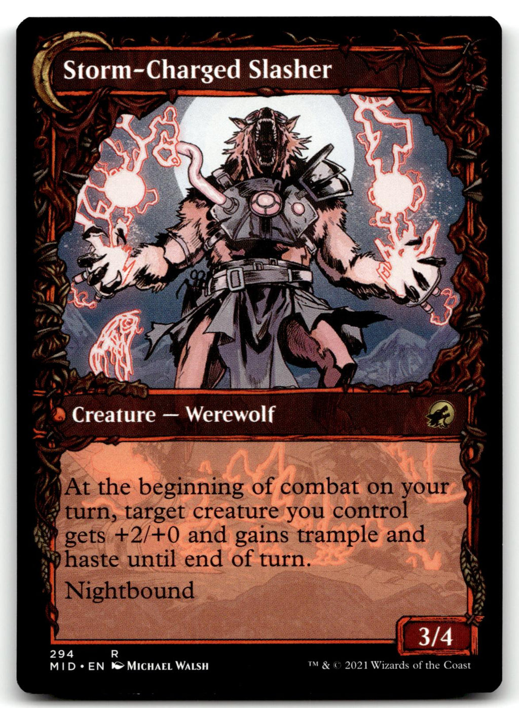 Reckless Stormseeker (Showcase) 294 Innistrad: Midnight Hunt Magic: The Gathering NM
