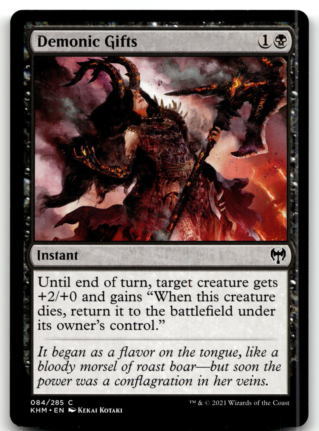 Demonic Gifts 84 Common Kaldheim Magic: The Gathering Near Mint