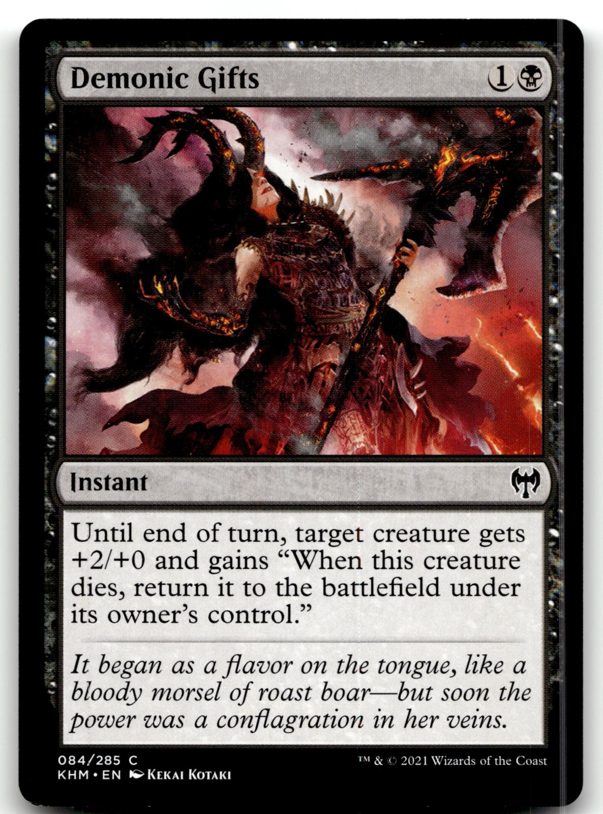 Demonic Gifts 84 Common Kaldheim Magic: The Gathering Near Mint