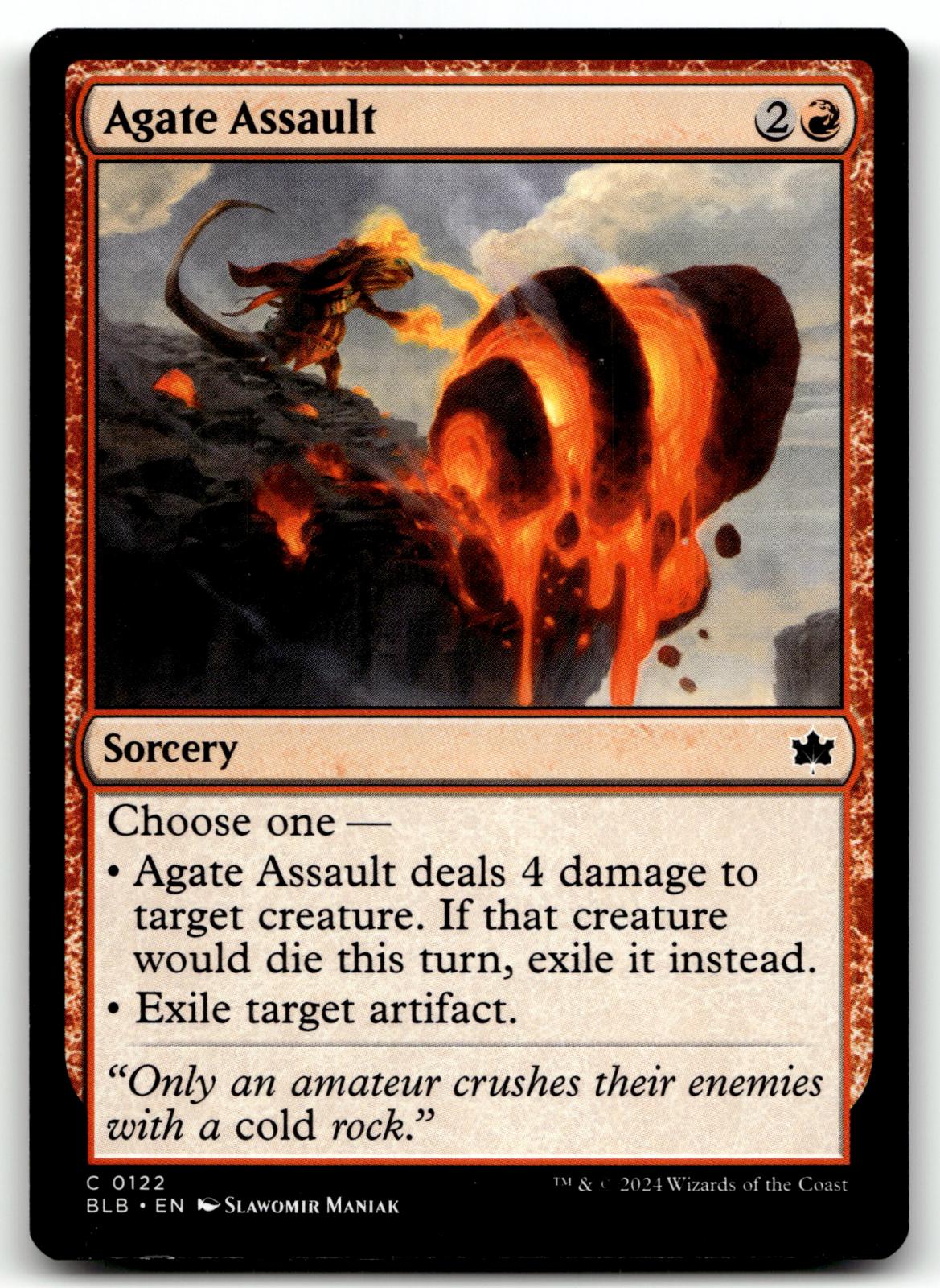 Agate Assault 122 Common Bloomburrow Magic: The Gathering Near Mint