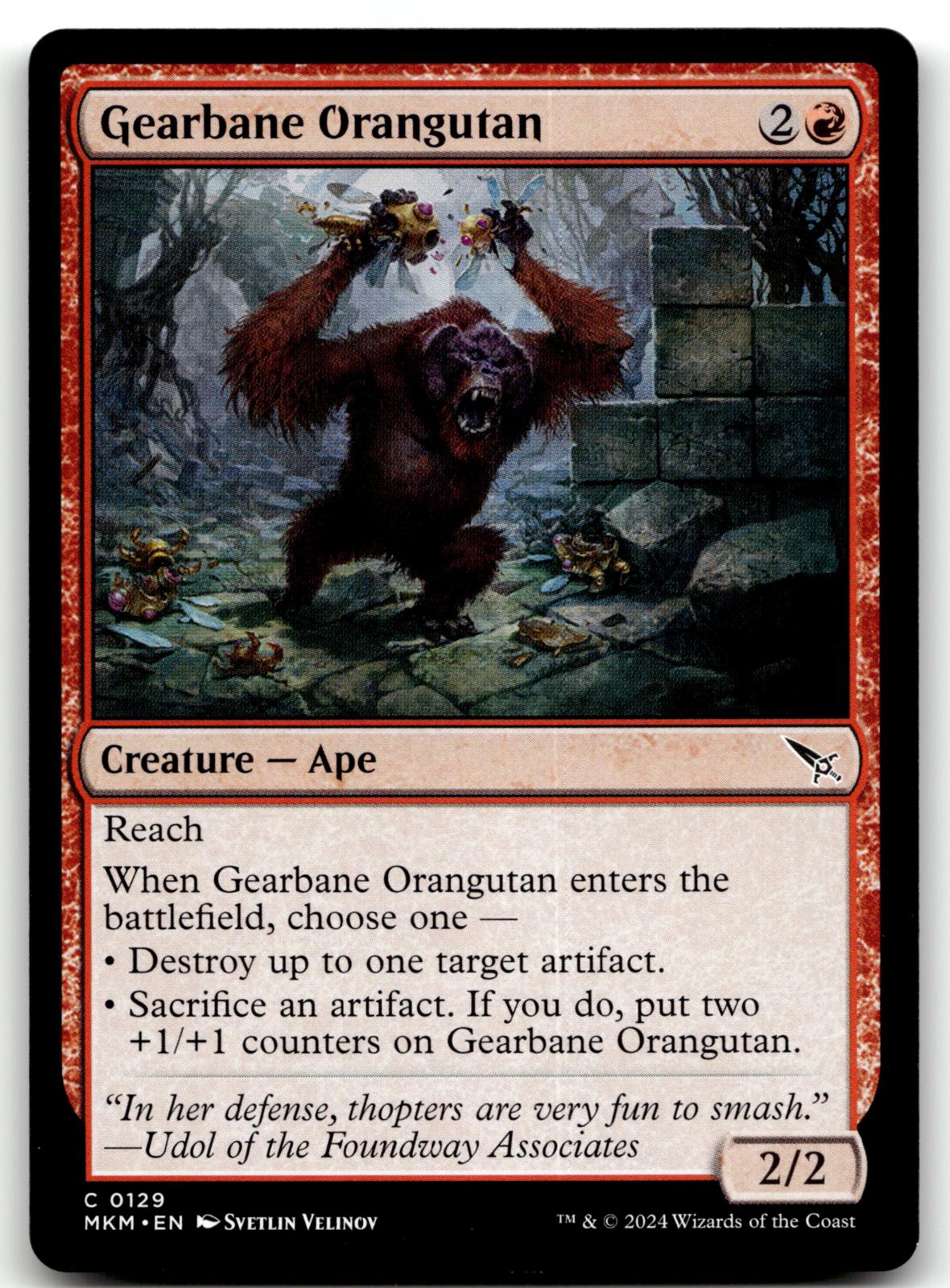 Gearbane Orangutan 129 Common Murders at Karlov Manor Magic: The Gathering NM