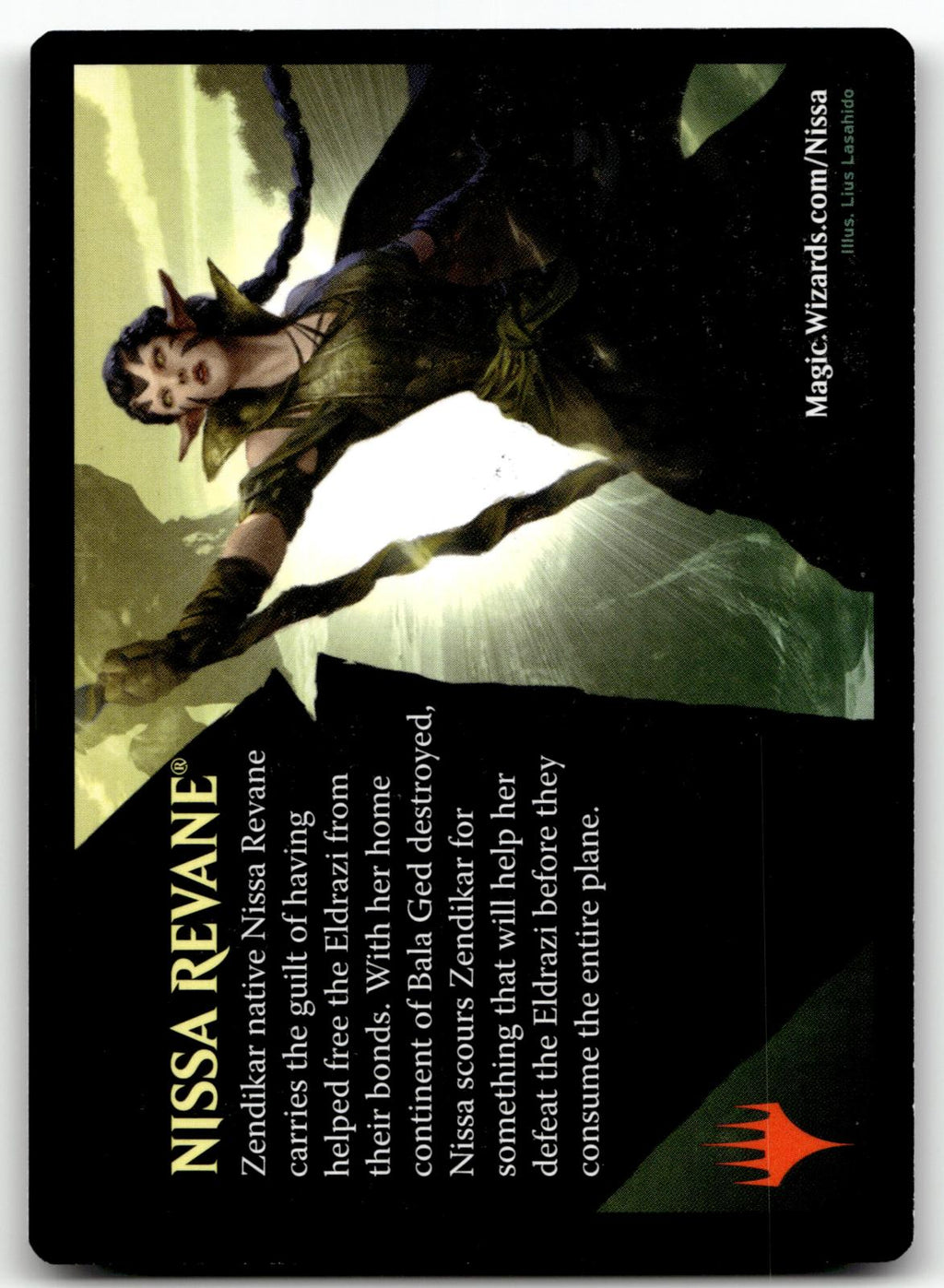 Emblem - Nissa, Vital Force 11 Token Kaladesh Magic: The Gathering Near Mint