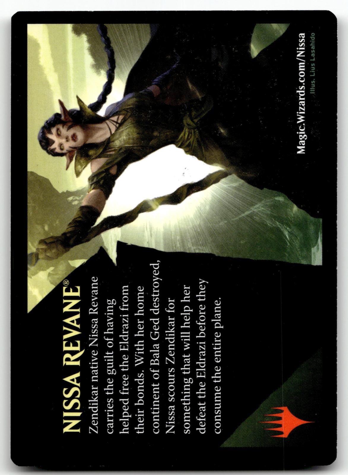 Emblem - Nissa, Vital Force 11 Token Kaladesh Magic: The Gathering Near Mint