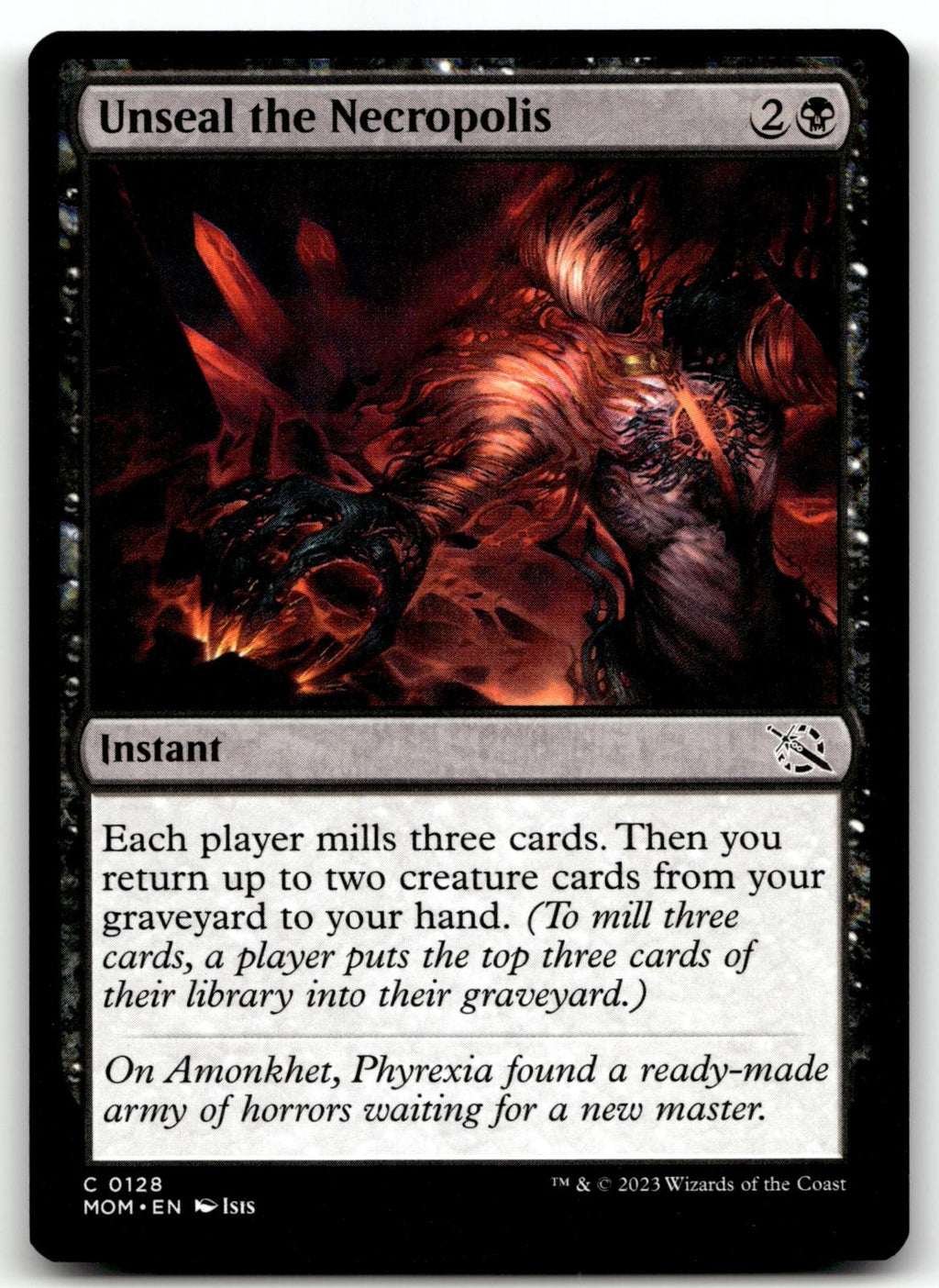 Unseal the Necropolis 128 Common March of the Machine Magic: The Gathering NM