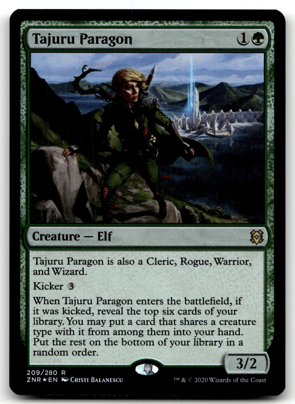 Tajuru Paragon 209 Rare Zendikar Rising Magic: The Gathering Foil Near Mint