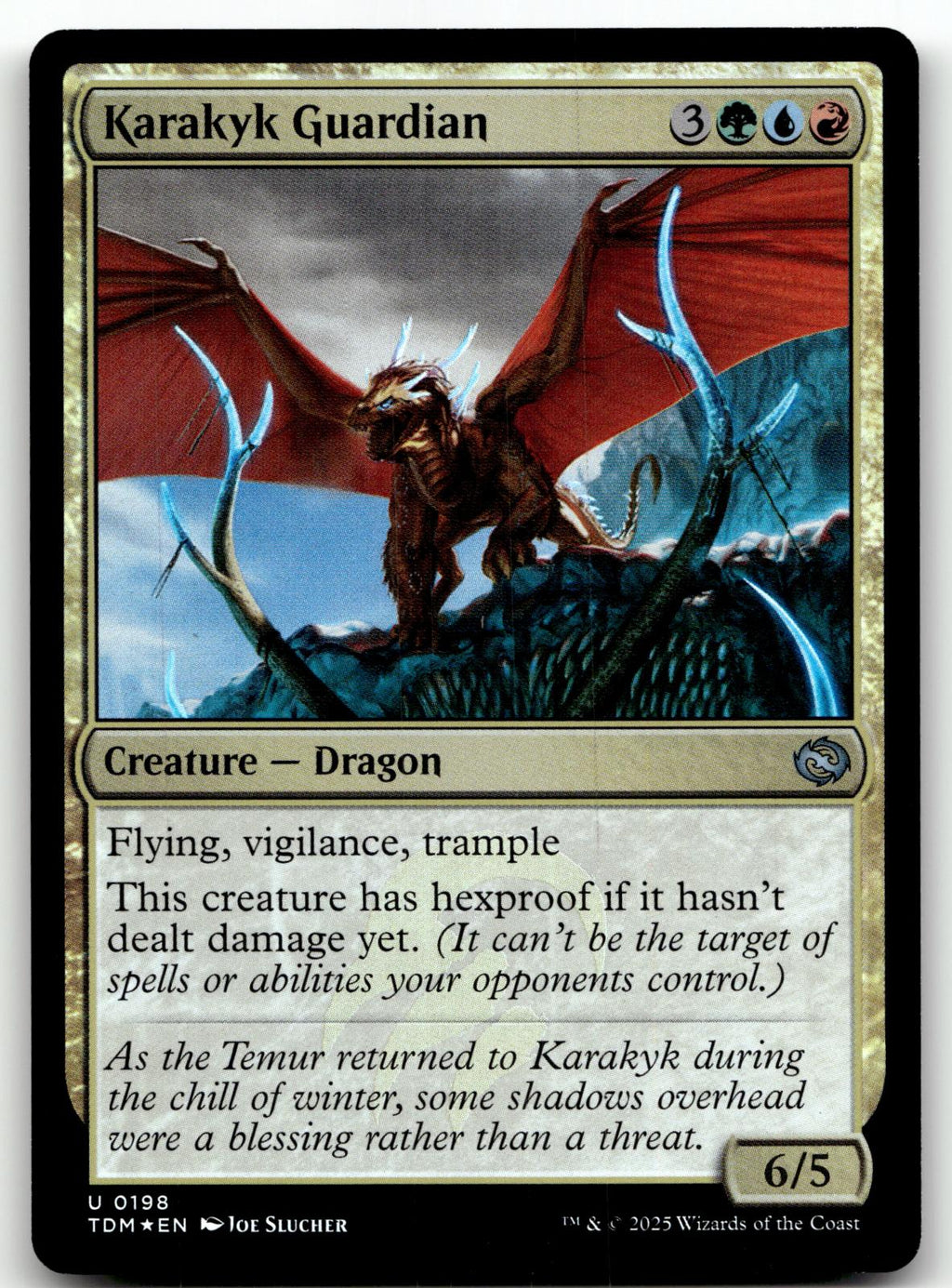 Karakyk Guardian 198 Uncommon Tarkir: Dragonstorm Magic: The Gathering Foil NM