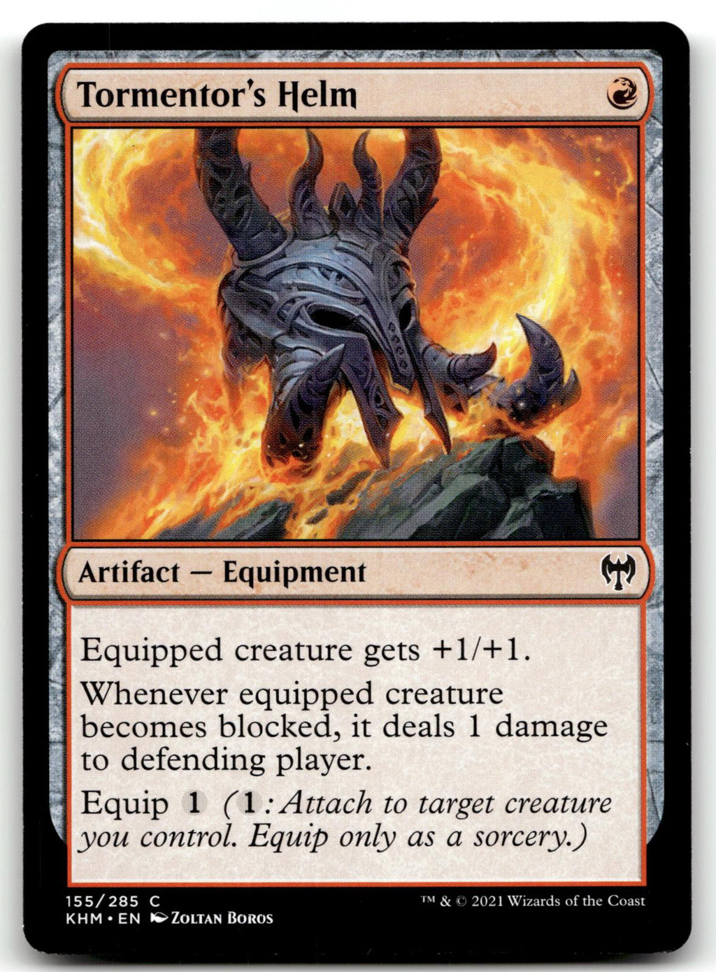 Tormentor's Helm 155 Common Kaldheim Magic: The Gathering Near Mint