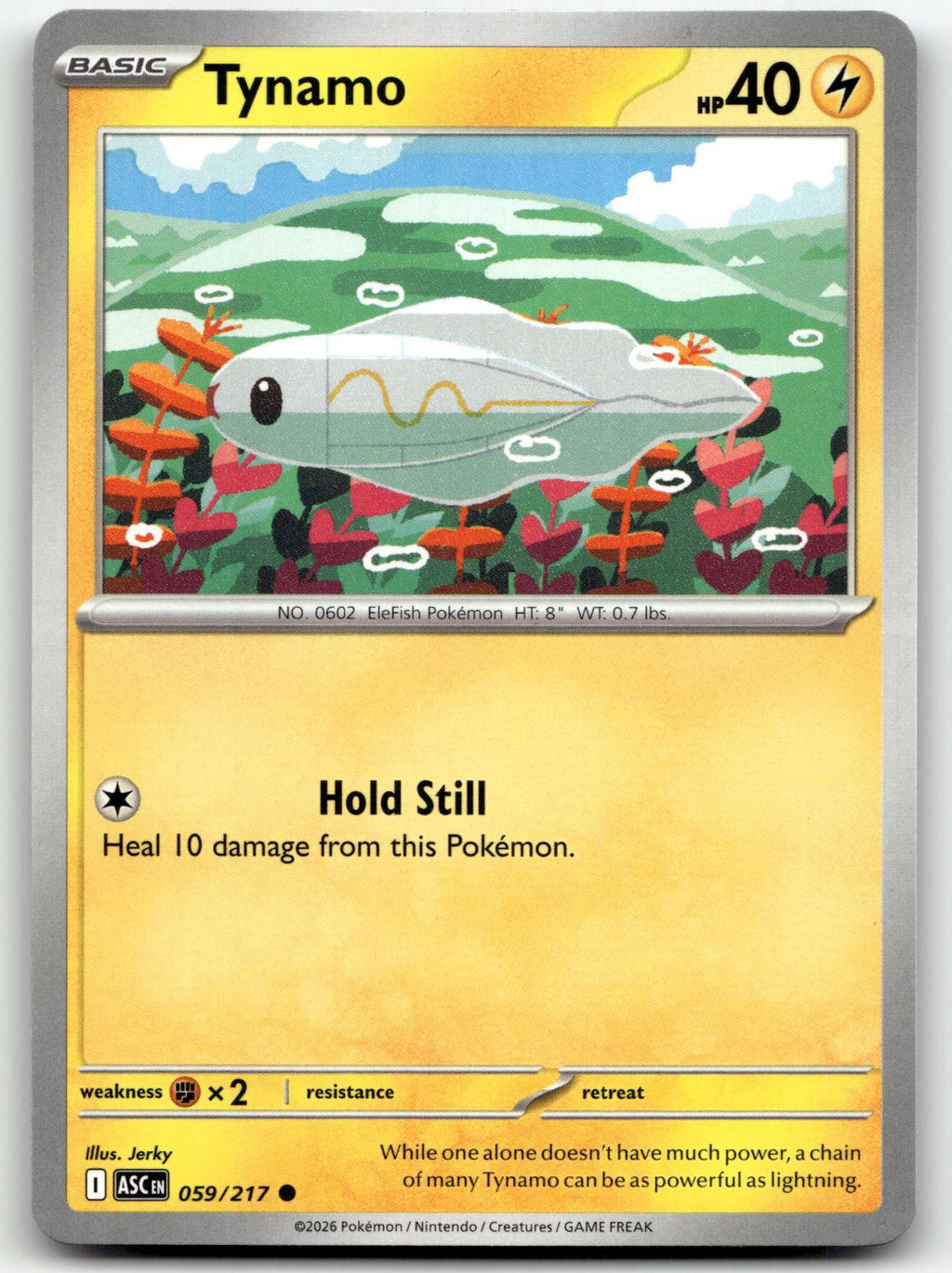 Tynamo 059/217 Common Ascended Heroes Pokemon Near Mint