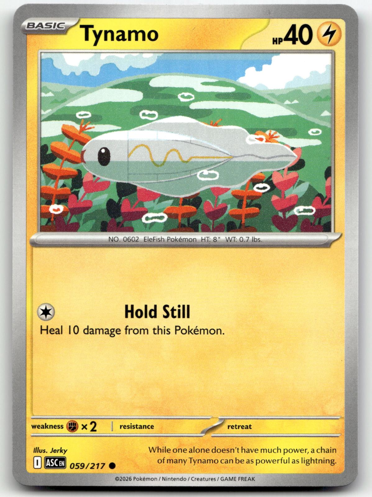 Tynamo 059/217 Common Ascended Heroes Pokemon Near Mint