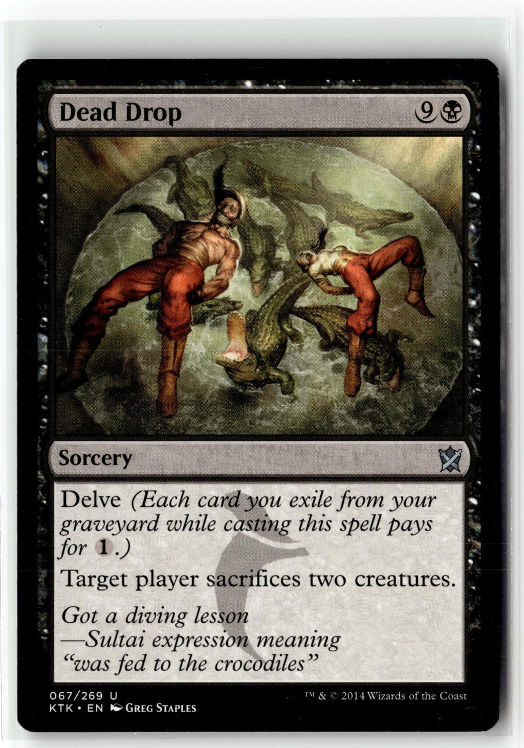 Dead Drop 67 Uncommon Khans of Tarkir Magic: The Gathering Near Mint