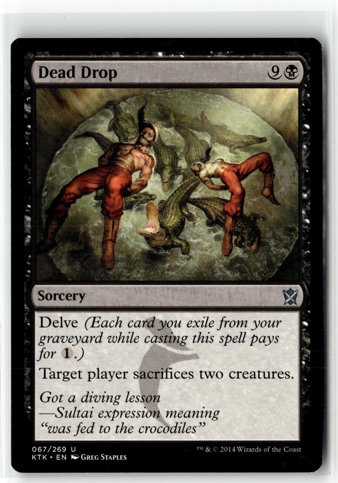 Dead Drop 67 Uncommon Khans of Tarkir Magic: The Gathering Near Mint