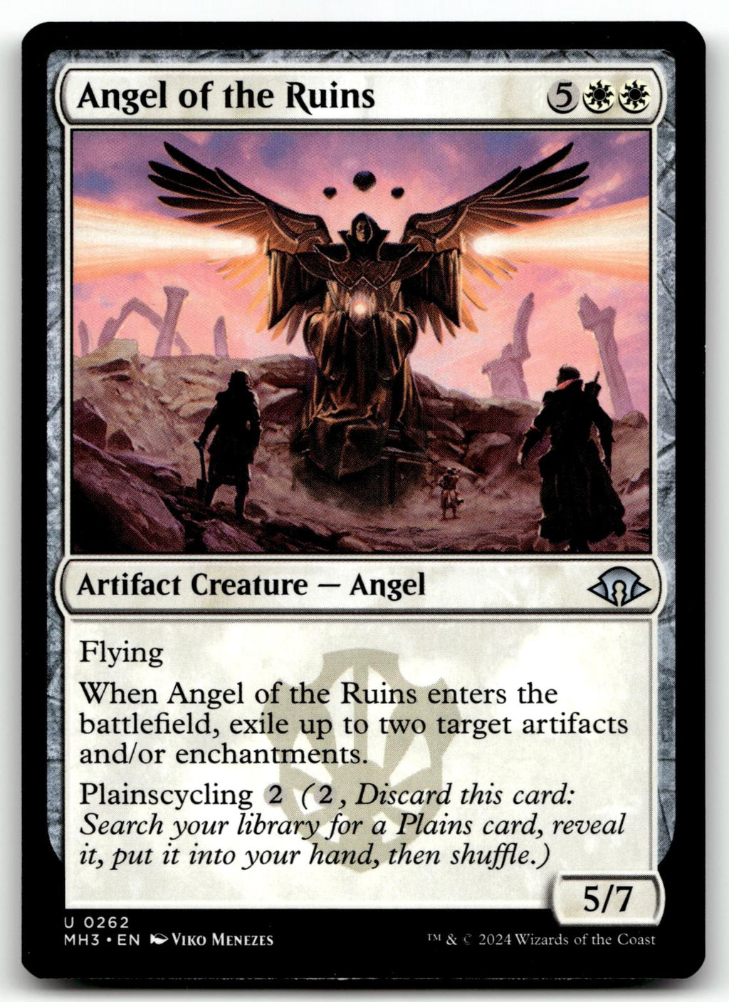 Angel of the Ruins 262 Uncommon Modern Horizons 3 Magic: The Gathering Near Mint