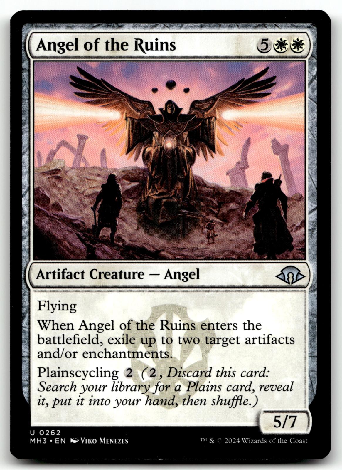 Angel of the Ruins 262 Uncommon Modern Horizons 3 Magic: The Gathering Near Mint