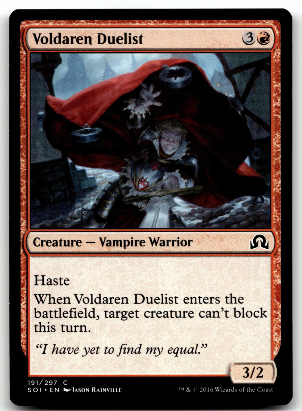 Voldaren Duelist 191 Common Shadows over Innistrad Magic: The Gathering NM