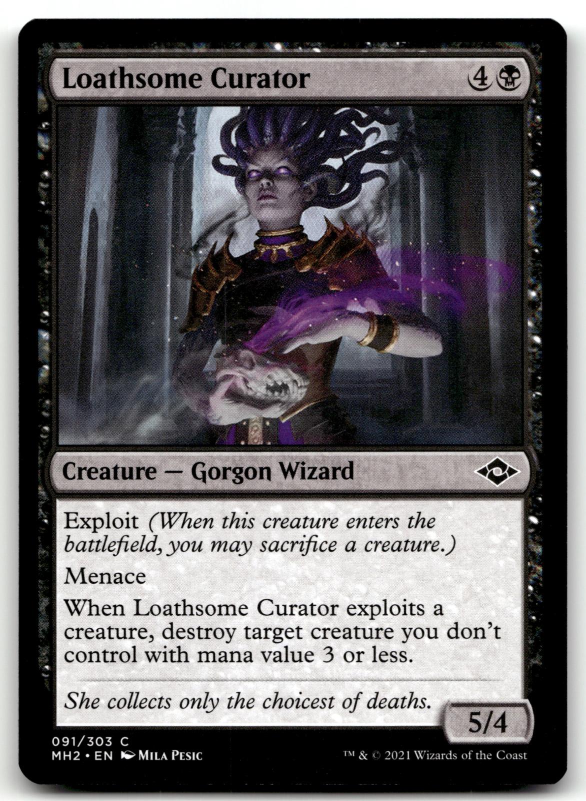 Loathsome Curator 91 Common Modern Horizons 2 Magic: The Gathering Near Mint