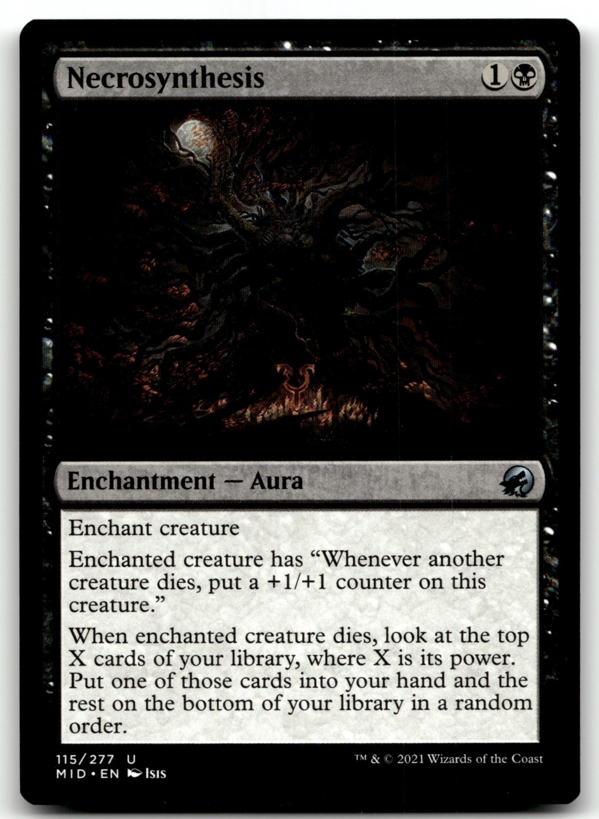 Necrosynthesis 115 Uncommon Innistrad: Midnight Hunt Magic: The Gathering NM
