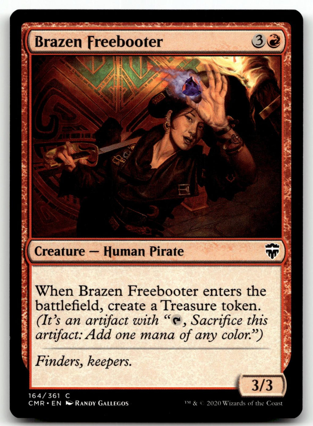 Brazen Freebooter 164 Common Commander Legends Magic: The Gathering Near Mint