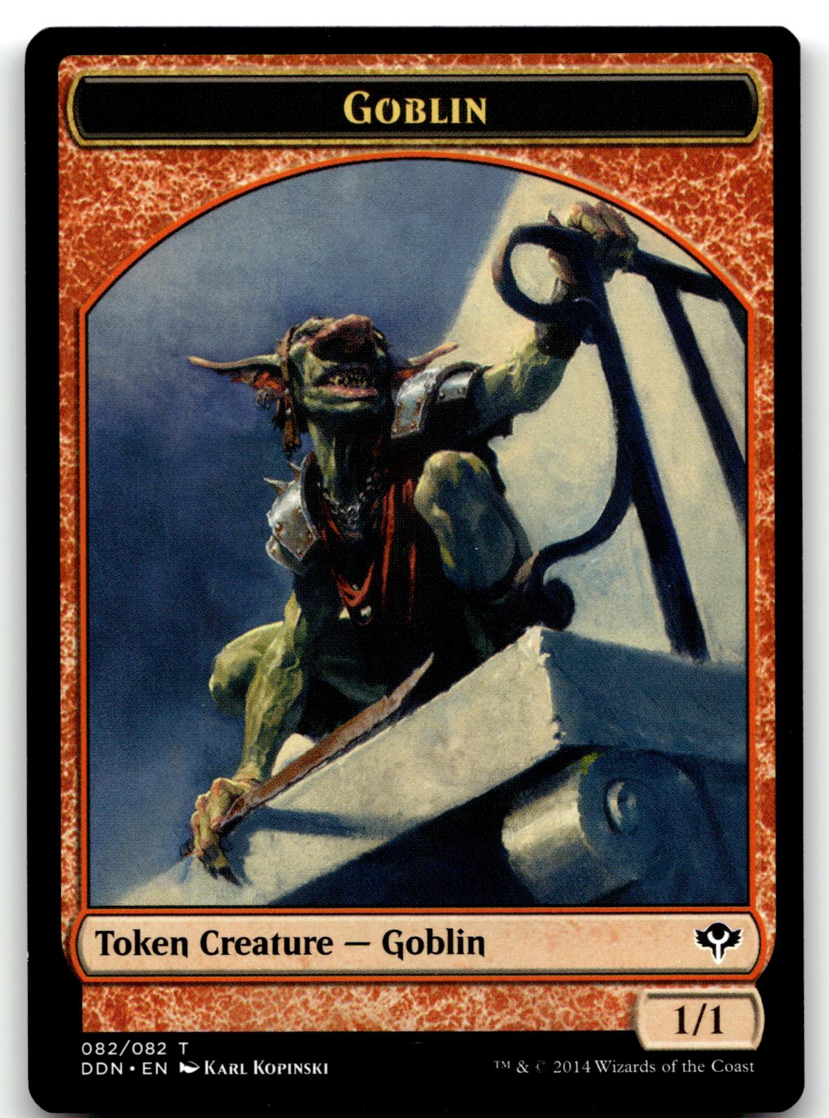 Goblin Token 82 Token Duel Decks: Speed vs. Cunning Magic: The Gathering NM